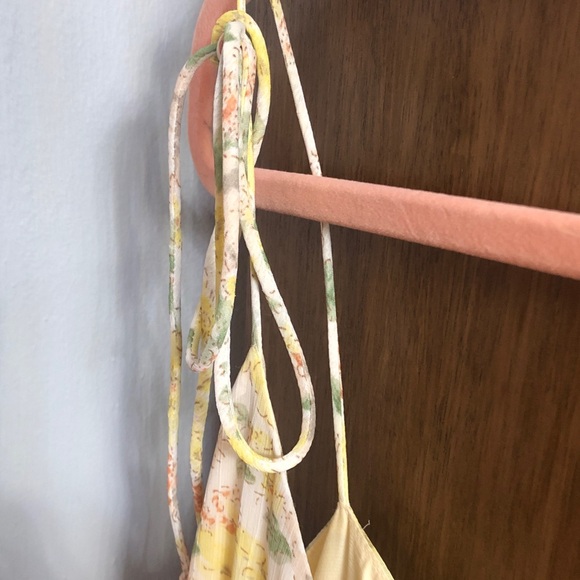 Yellow Floral Maronie Ruffle Baby Doll Dress - Picture 7 of 9